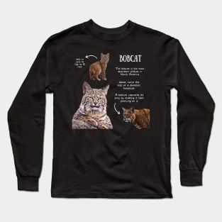 Animal Facts - Bobcat Long Sleeve T-Shirt